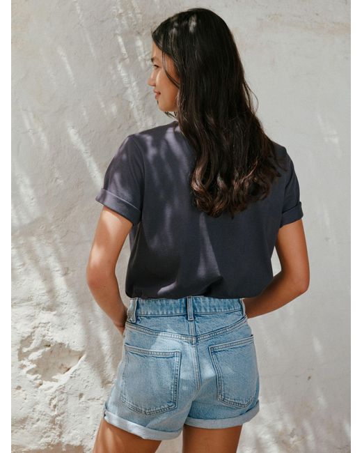 Next Blue Denim Shorts