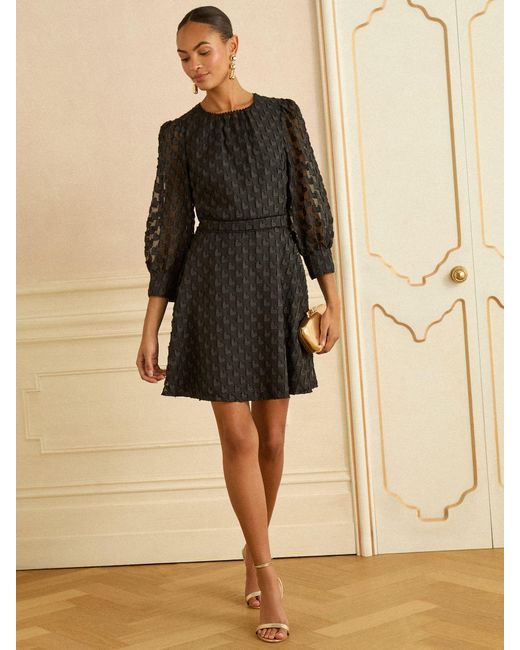 mini linen black dress Everlane Cashmere Long-Sleeve Mini Dress In Black, Size XS main image 1