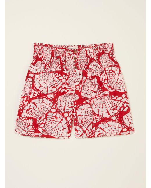 FatFace Red Flippy Shorts