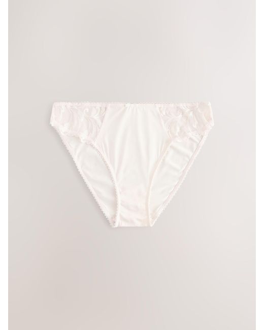 Next Blue Embroidered Knickers 2 Pack