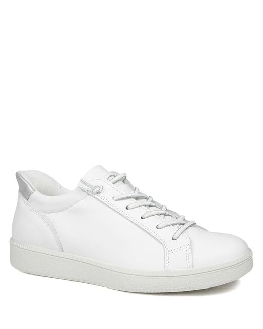 Jones Bootmaker White Jones Bootmaker Ainsley Leather Trainers
