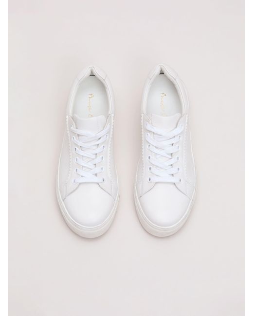 Phase Eight Natural Phase Eight Leather Trainers