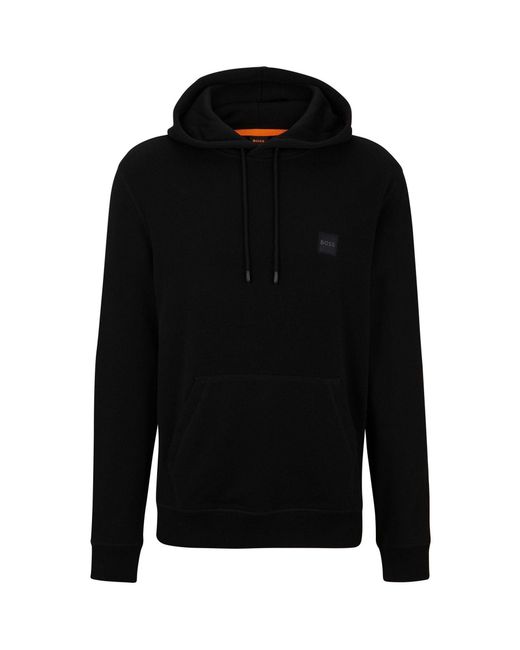 Boss Black Regular-Fit Wetalk Logo Hoodie for men