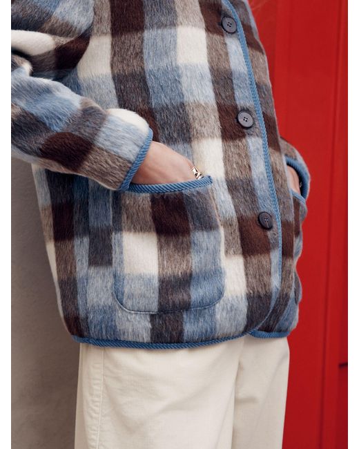 Next Blue Checked Jacket