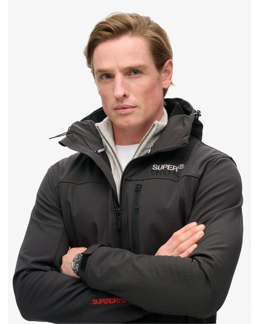 Superdry Softshell Ripstop Kapuzen-Trekkermantel Für Herren in Black für Herren