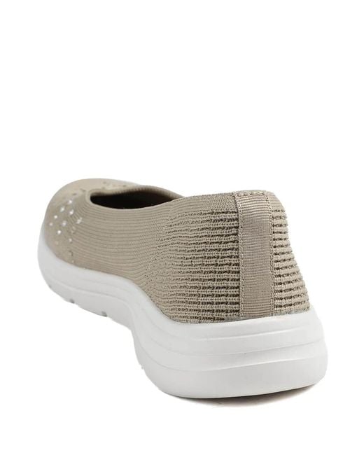 Pavers Gray Wide Fit Memory Foam Sporty Shoes