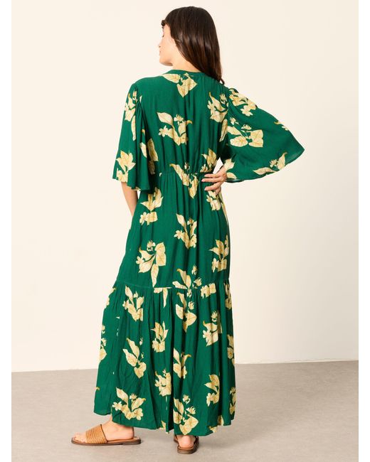 FatFace Green Fatface Paige Regular Midi Dress