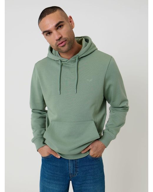 Threadbare Green Mint Hoodie for men