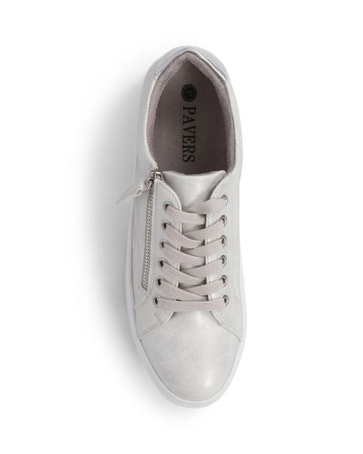 Pavers White Chunky Platform Trainers