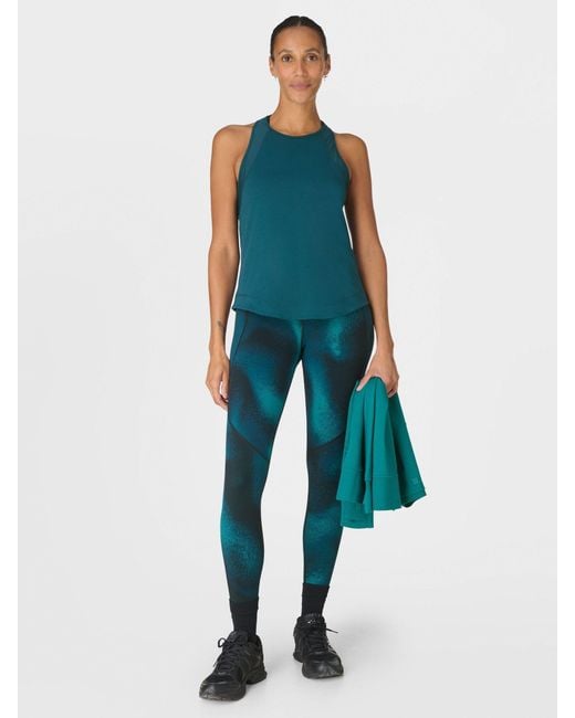 Sweaty Betty Blue Breathe Easy Mesh Run Vest