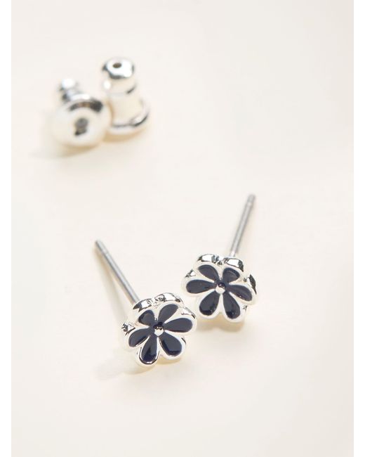 FatFace Blue Fatface Daisy Stud Earrings