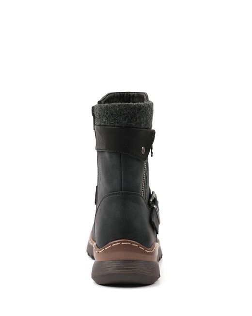 Lunar Black Haley W/Proof Ankle Boots
