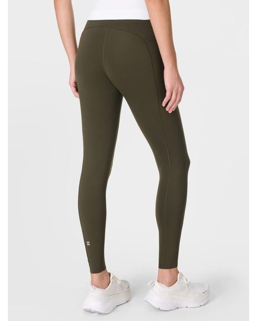 Sweaty Betty Green Full Length Power Ultrasculpt 7/8 High Waist Leggings