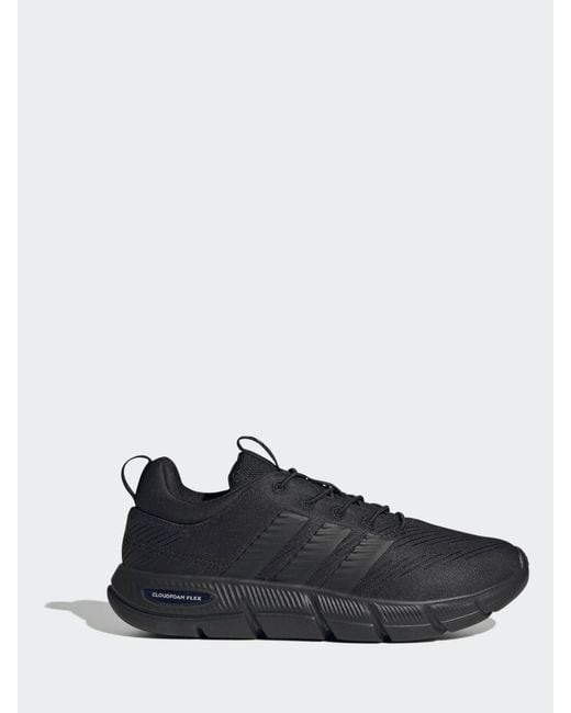 Adidas Blue Cloudfoam Flex Elastic Laces Trainers