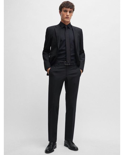 Boss Black Joe Regular Fit Stretch Poplin Oxford Shirt for men