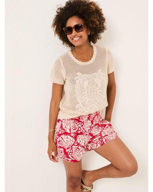 FatFace Red Flippy Shorts