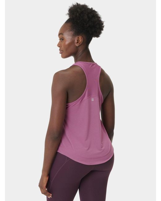Sweaty Betty Purple Breathe Easy Mesh Run Vest