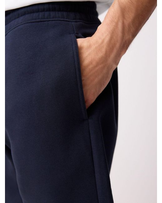 Next Blue Brushed Jersey Zip Pocket Shorts for men