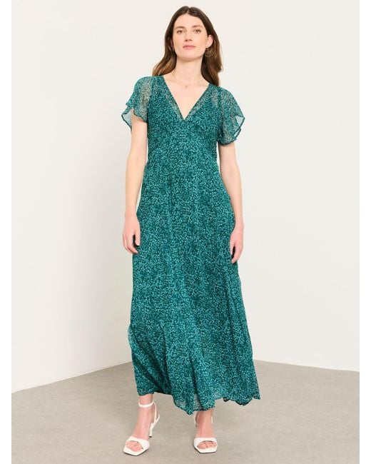 FatFace Green Fatface V & A Fatface Maisie Maxi Dress