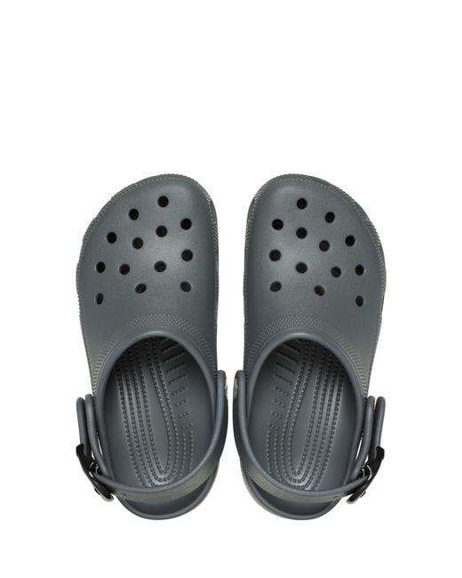 CROCSTM Gray Classic Buckle Clogs