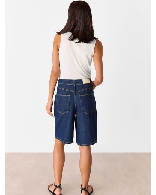 Whistles Blue Authentische Knielange Shorts Aus 100% Baumwolle