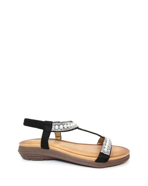 Lunar Black Sandals