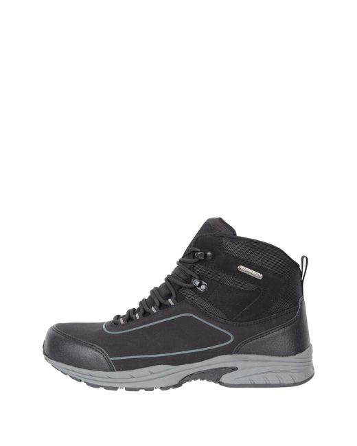 Mountain Warehouse Black Ramble Waterproof Softshell Walking Boots for men
