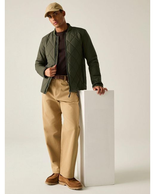 Regatta Green Harvin Quilted Jacket for men