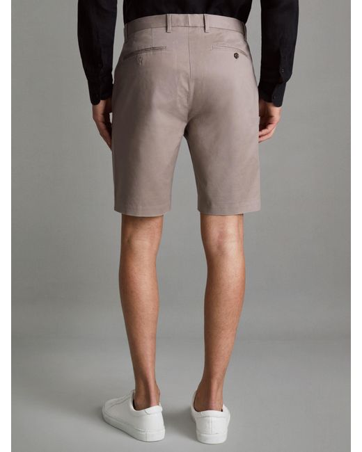 Reiss Gray Wicket - Mushroom Wicket Modern Fit Chino Shorts for men