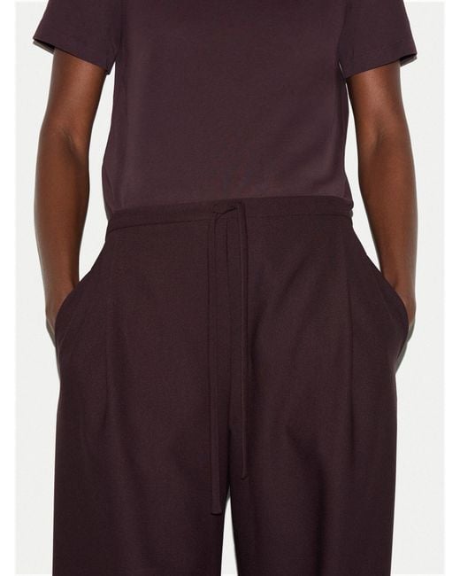 Jigsaw White Tailored Drawstring Trousers