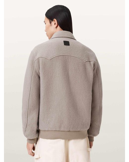 AllSaints Natural Allsaints Light Royce Jacket for men