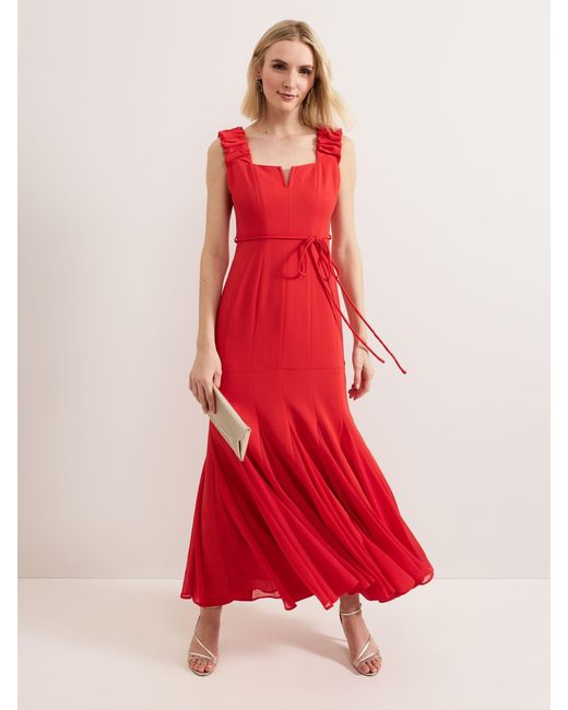 Phase Eight Womens Occasion Maxi Dresses Phase Eight Nola V Neck  Embroidered Maxi  Goods