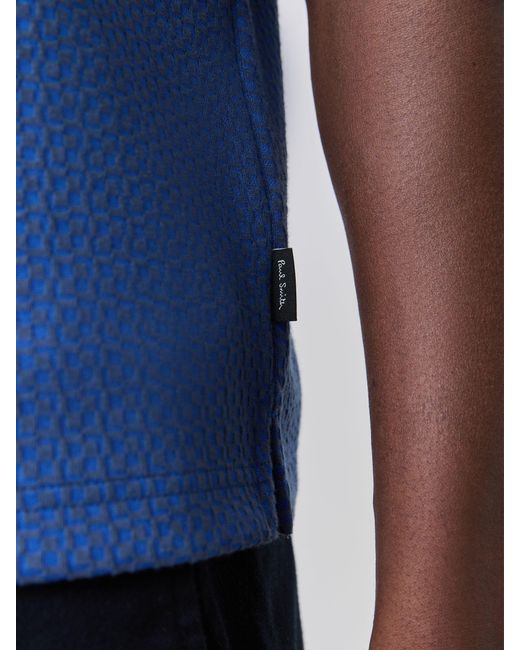 Paul Smith Blue Button Through Shirt for men