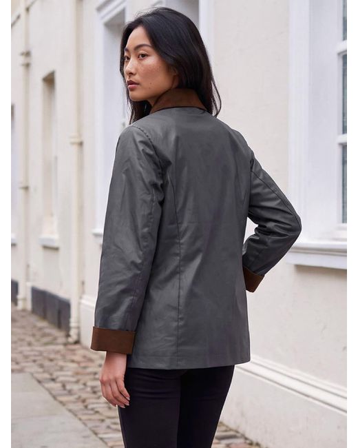 Roman Gray Petite Showerproof Coat