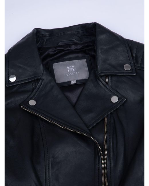 Lakeland Leather Blue Tarraby Biker Jacket