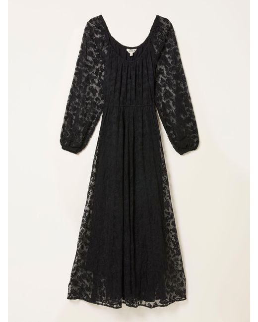 FatFace Black Fatface Maude Lace Midi Dress