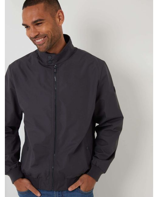 Threadbare Blue Showerproof Harrington Jacket for men