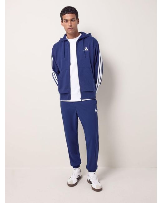 Adidas Blue Essentials Small Logo Stanford Joggers for men