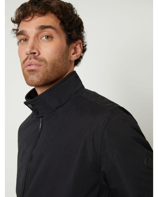 Threadbare Blue Zip Up Harrington Jacket for men