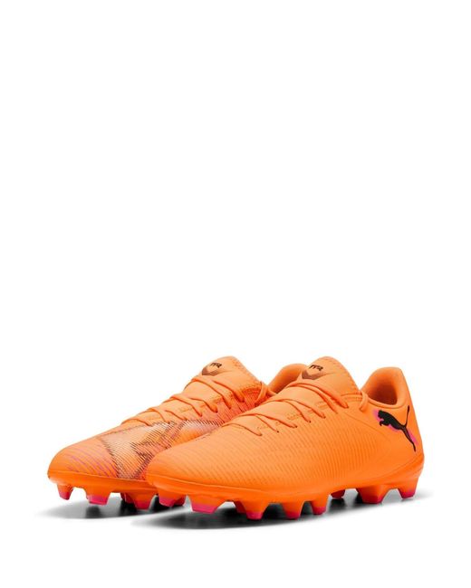 PUMA Orange Future 8 Play Firm Ground Football Boots for men