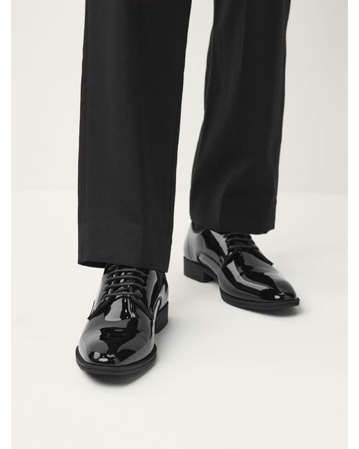 Next Lack-Derby-Schuhe in Black für Herren