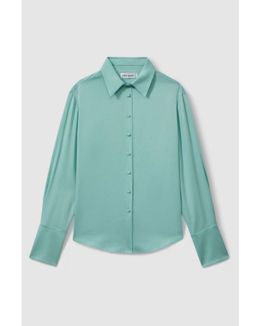 Anna Quan Green Japanese Satin Shirt