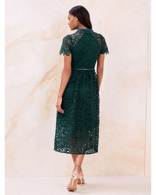 scalloped hem lace dress Dolly Scallop Trim Shift Dress Small / Cream