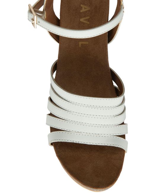 Ravel Metallic Leather Wedge Sandals