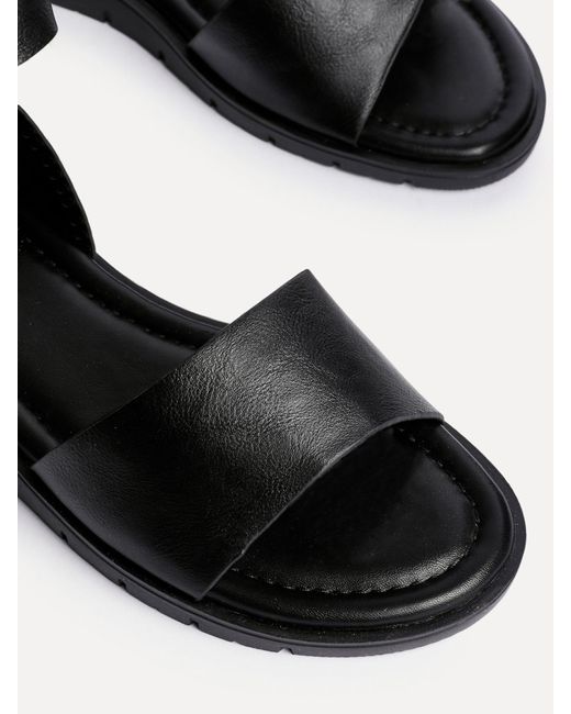Linzi Natural Nora Two Part Flat Sandals