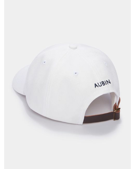 aubi White Strubby Cap for men
