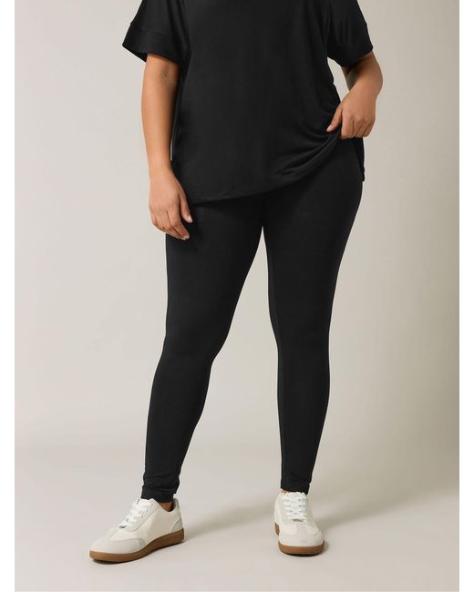 Evans Black 2 Pack Stretch Leggings