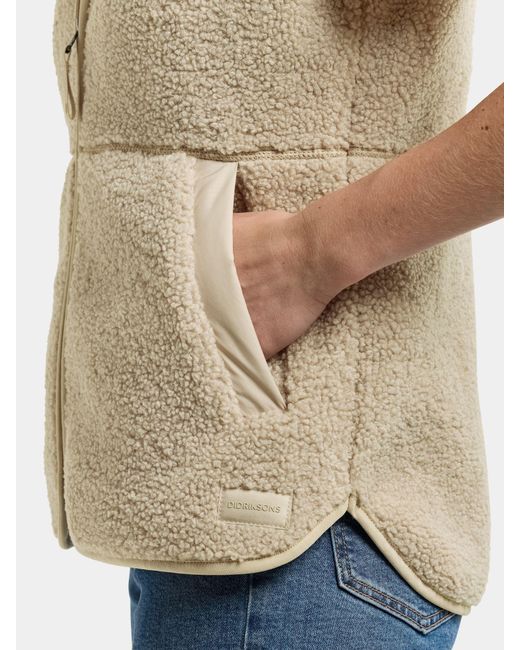 Didriksons Natural Siv Fleece Gilet Vest