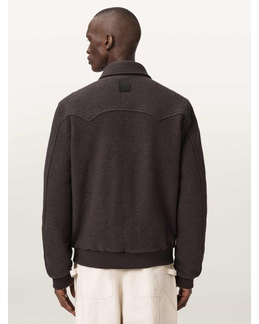 AllSaints Black Allsaints Royce Jacket for men
