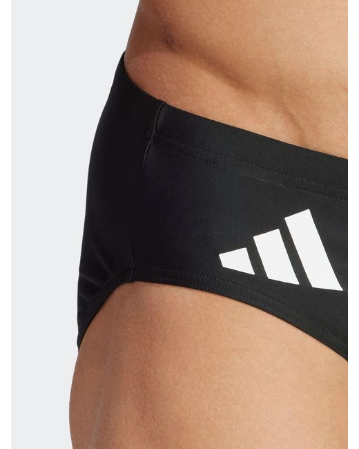 Adidas Black Solid Swim Trunks for men